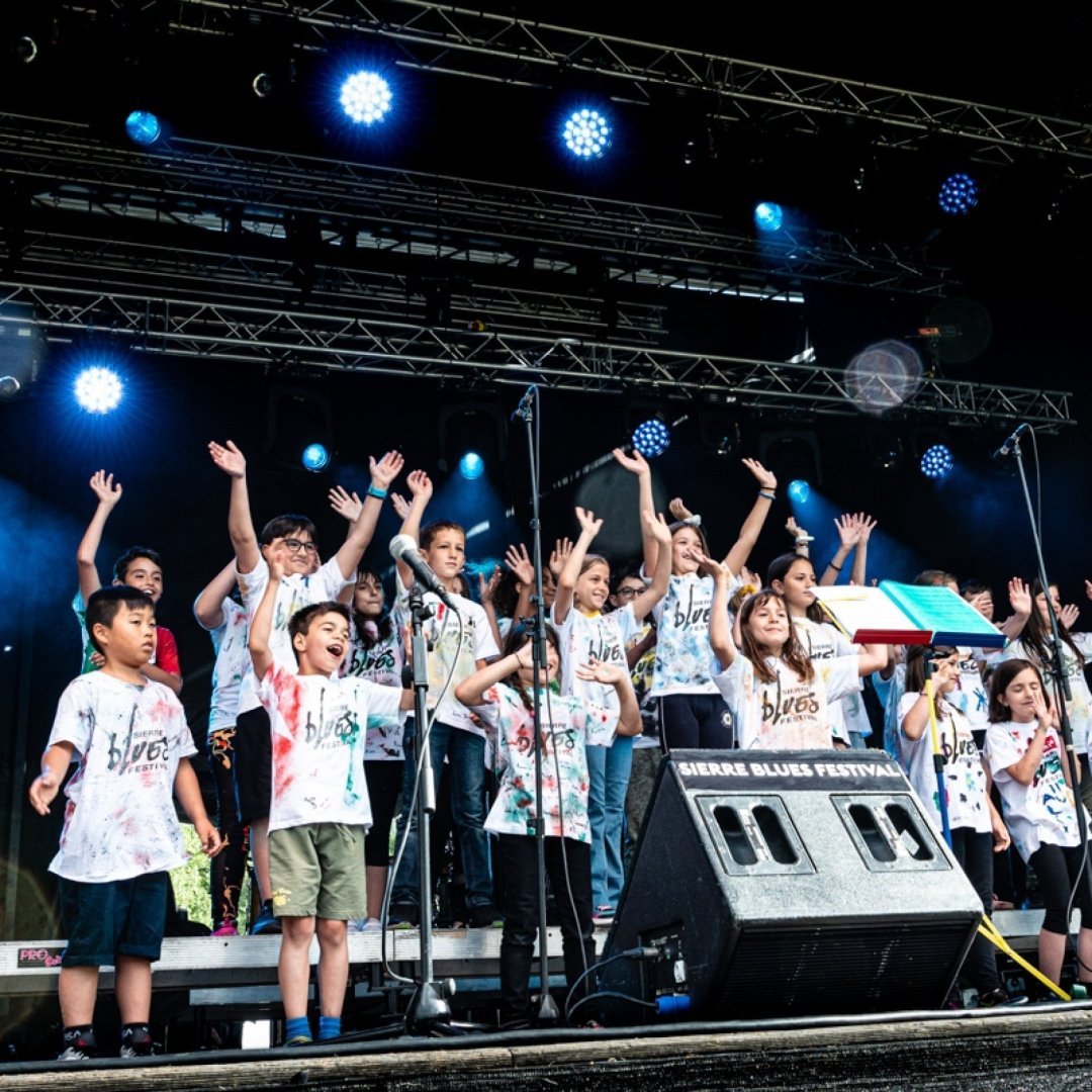Thierry Epiney, direction. Sierre Blues Kids @ Sierre Blues Festival, Sierre (VS), Switzerland, 09.06.2022. (c) Christophe Losberger